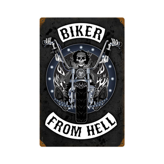 Biker From Hell 12 x 18