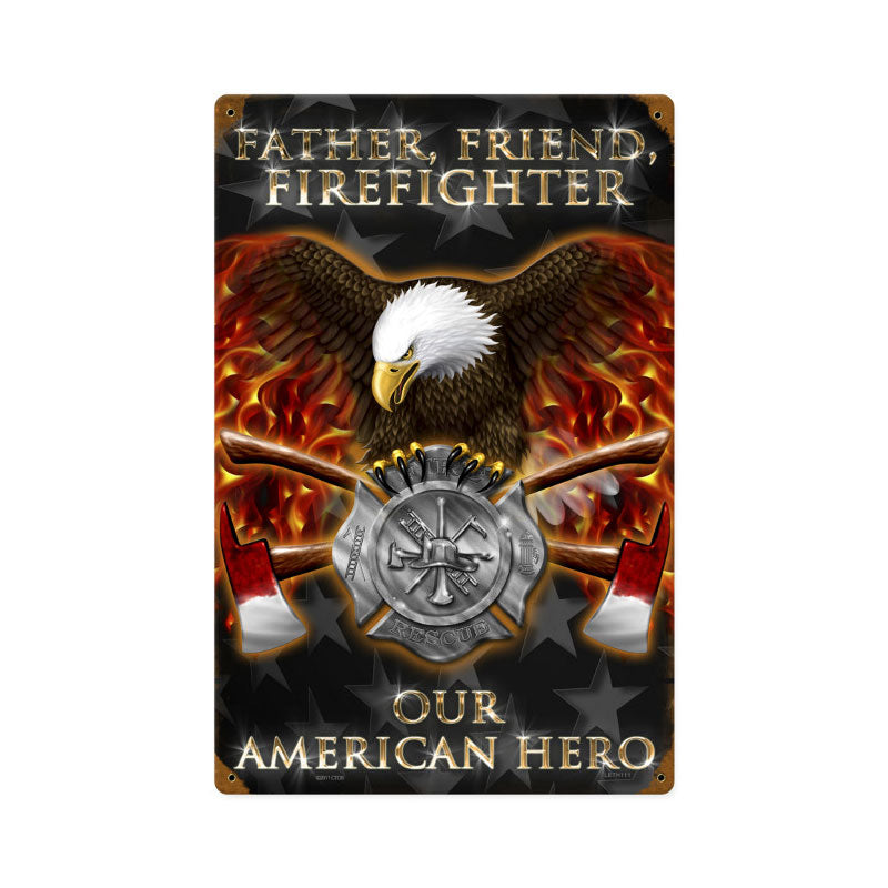 Firefighter 12 x 18