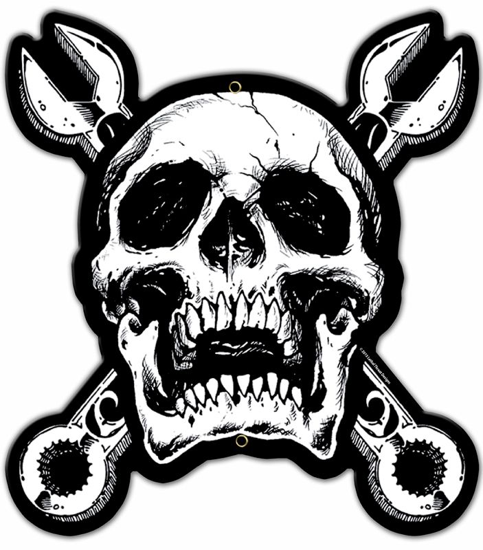 Skull N Cross Wrenches 15 X 16