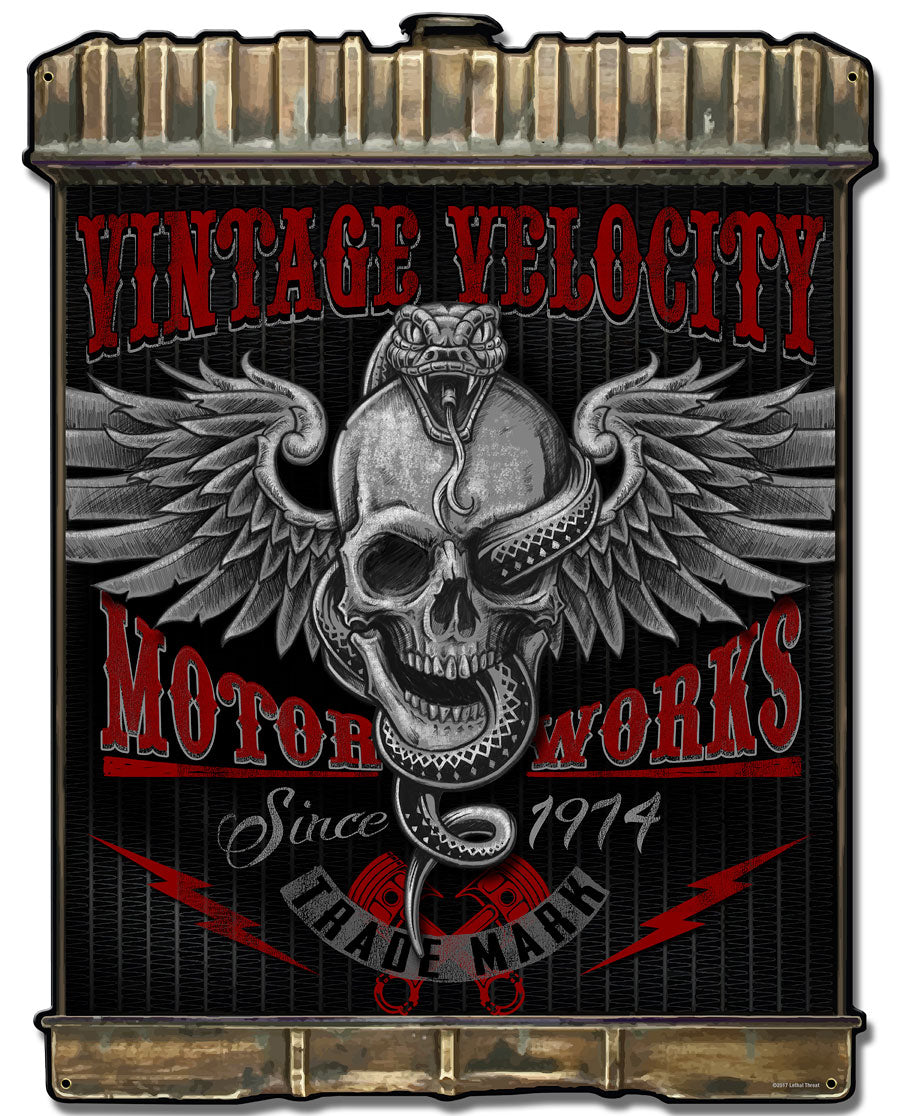 Radiator Snake Skull 24 x 32