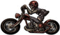 Skull Biker Left 24 x 14