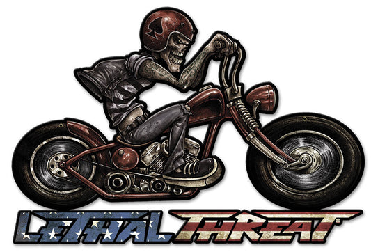 Motorcycle Skull Right 24 x 16