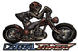 Motorcycle Skull Right 24 x 16
