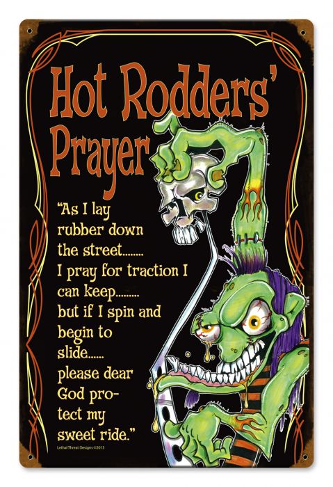 Hot Rod Prayer 12 x 18