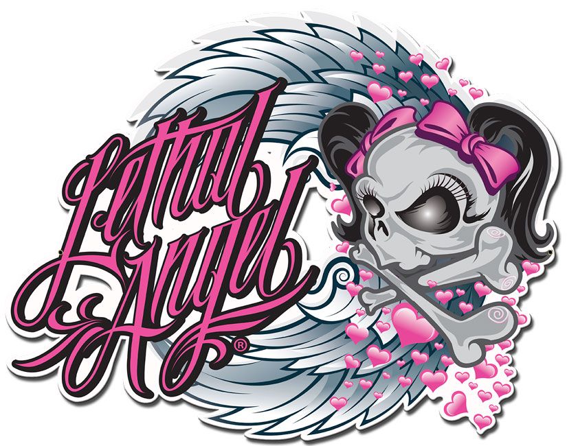 SKULL PINK BOWS 22 X 18