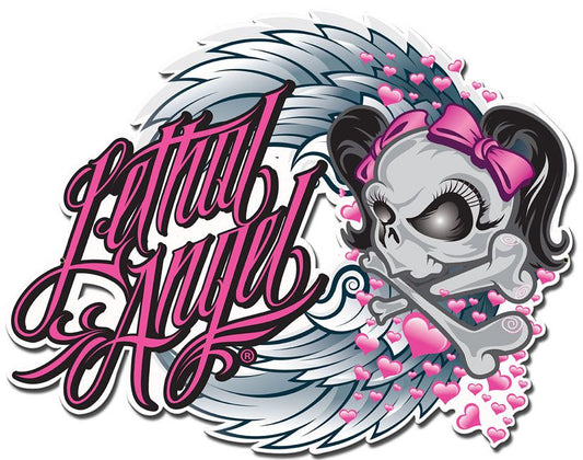 SKULL PINK BOWS 22 X 18