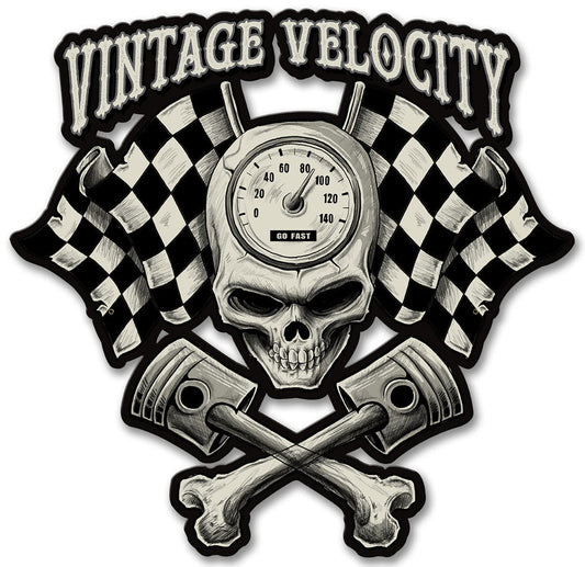 VELOCITY SKULL FLAGS 20 X 19
