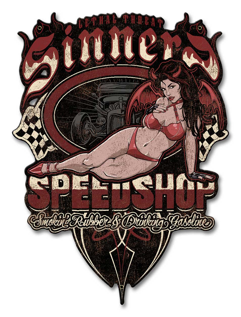 Sinners Speedshop 12 x 16