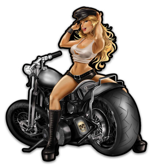 Motorcycle Girl 29 x 32
