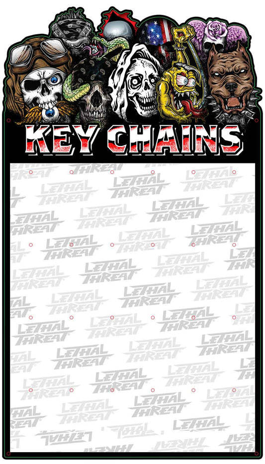 KEY CHAIN METAL DISPLAY 23 X 40