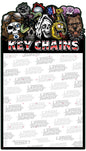KEY CHAIN METAL DISPLAY 23 X 40