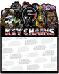 KEY CHAIN METAL DISPLAY V2 23 X 28