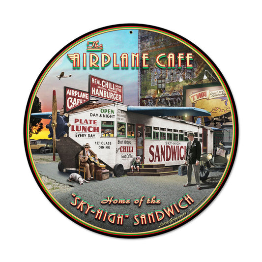 Airplane Cafe 14 x 14