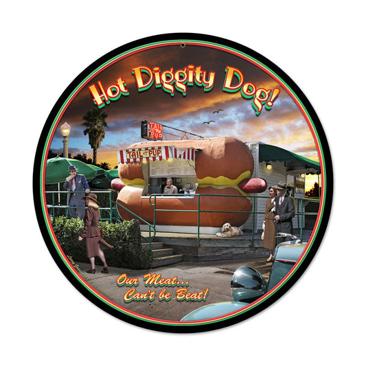 Hot Diggity Dog 14 x 14