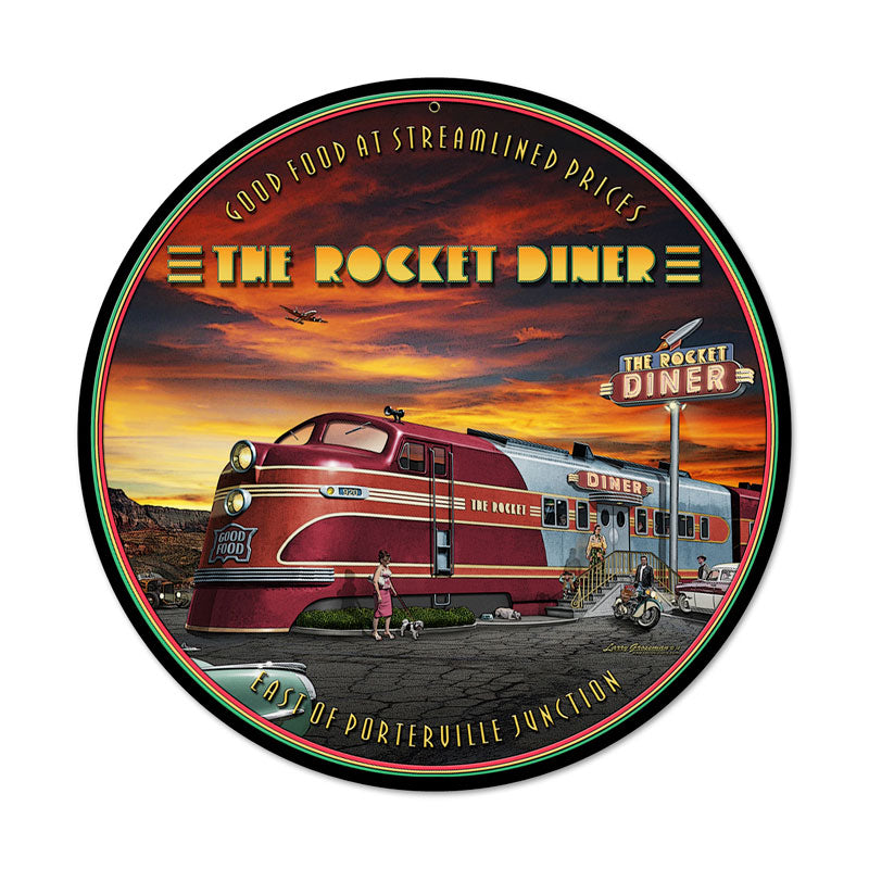 Rocket Diner 14 x 14