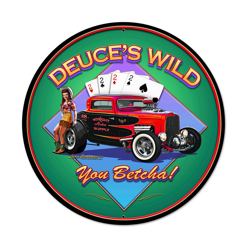 Deuces Wild 28 x 28