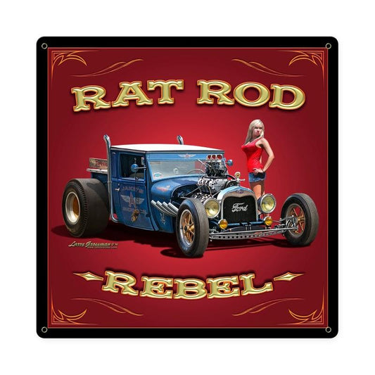 Rat Rod Rebel 18 x 18
