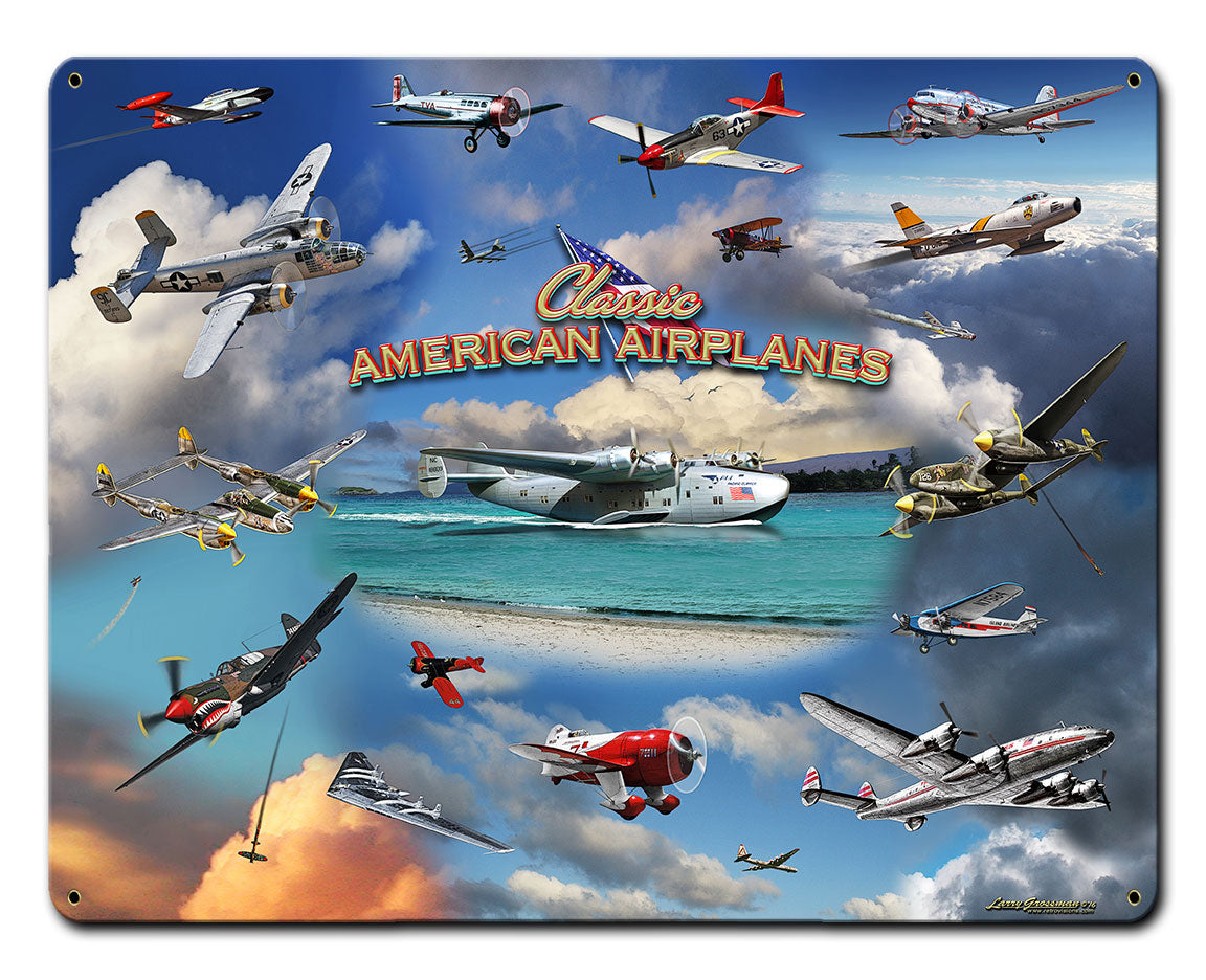 Airplane Collage 15 x 12