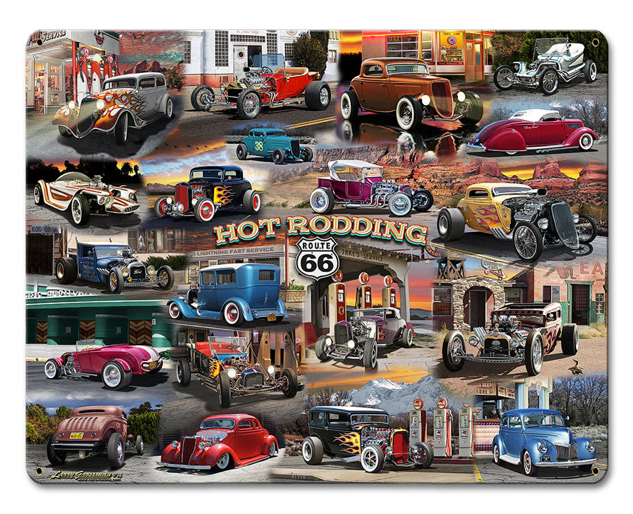 Hot Rod Collage 15 x 12