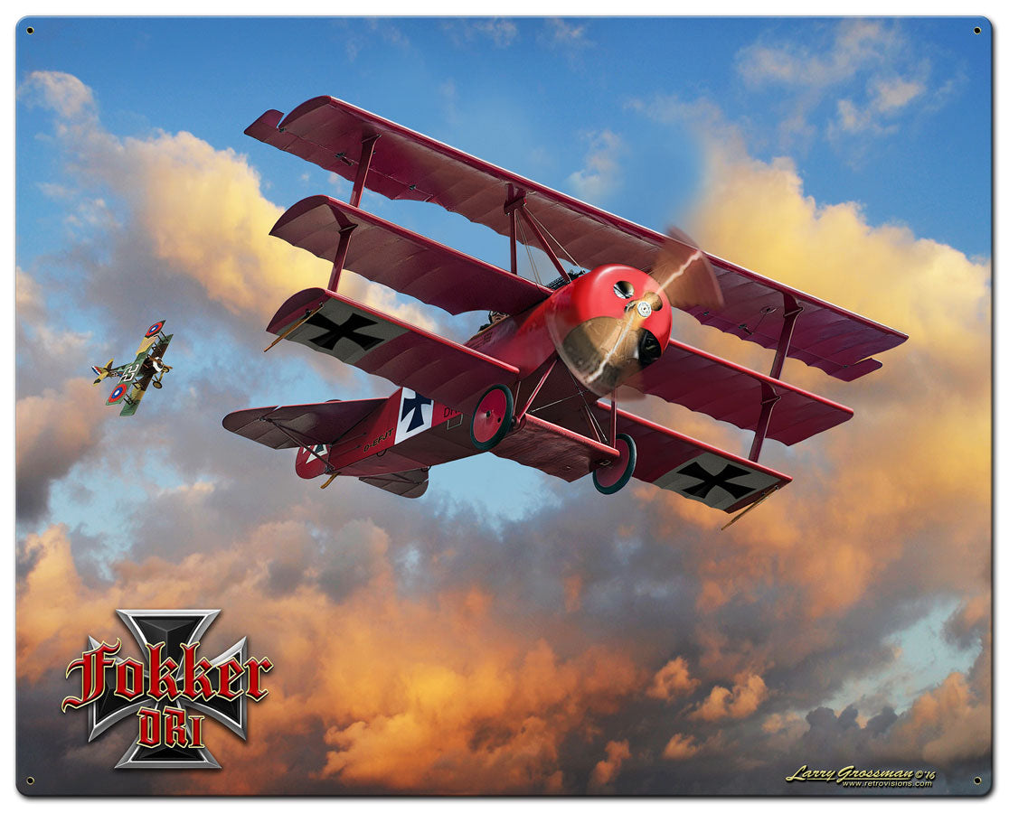 Fokker Tri-Plane 30 x 24