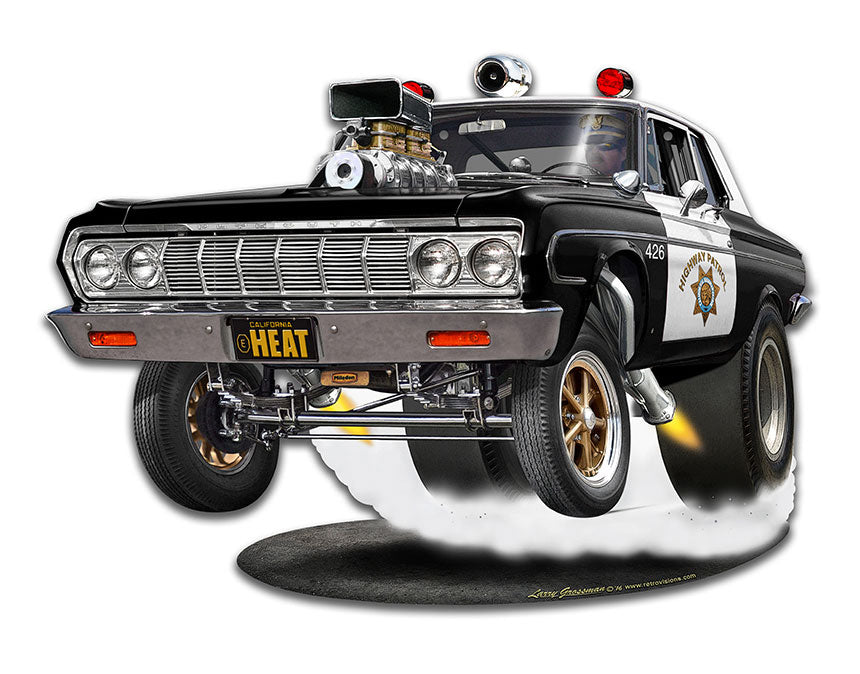 1964 Mo-Power Cop Car 15 x 11