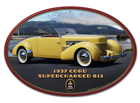 Cord 812 Vintage Style Metal Sign 20 x 29