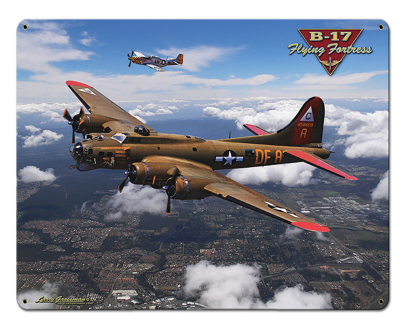B-17 Flying Fortress 24 x 30