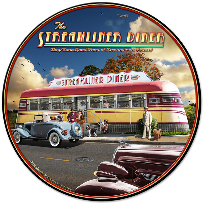 Streamliner Diner 28 x 28
