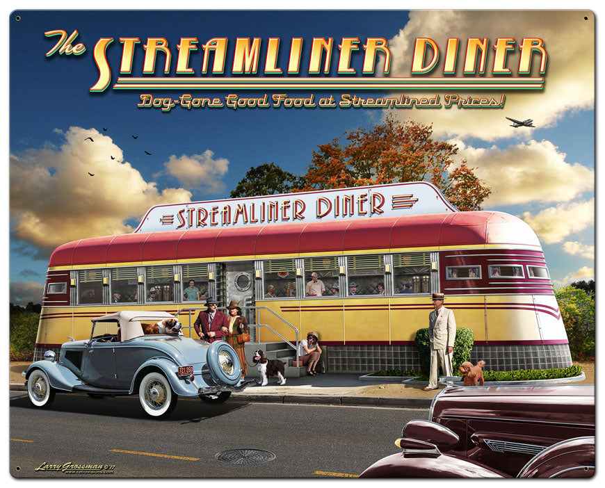 Streamliner Diner 24 x 30