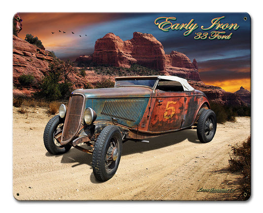 Ford Early Iron Vintage Style Metal Sign 15 x 12