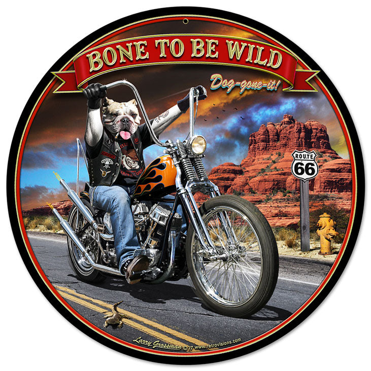Bone To Be Wild 14 x 14