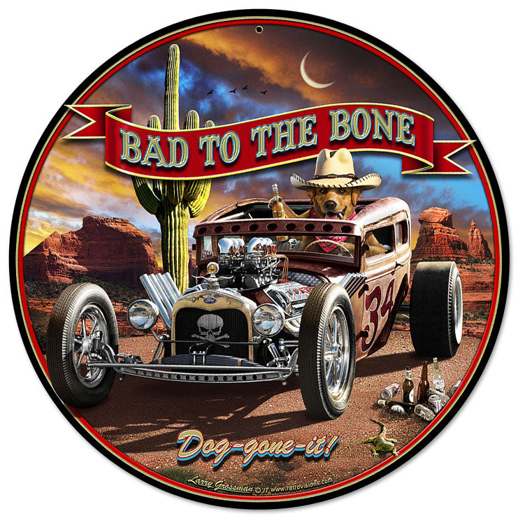Bad To The Bone Rat Rod 14 x 14