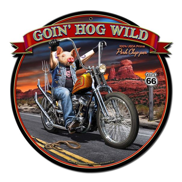 Goin' Hog Wild 17x17