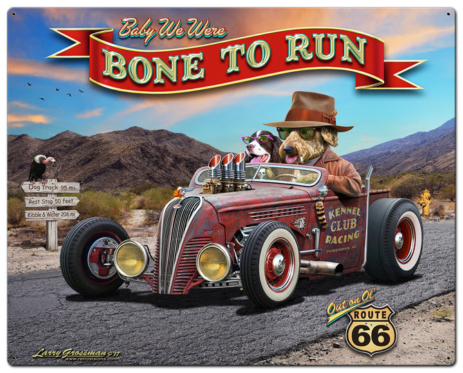 Bone To Run 30 x 24
