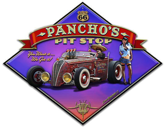 Route 66 Pancho'S 16 x 12