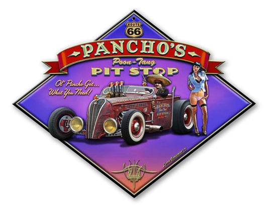 Pancho'S Poon-Tang Pit Stop 20 x 16
