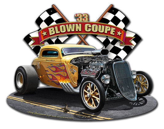 1933 BLOWN COUPE 18x13