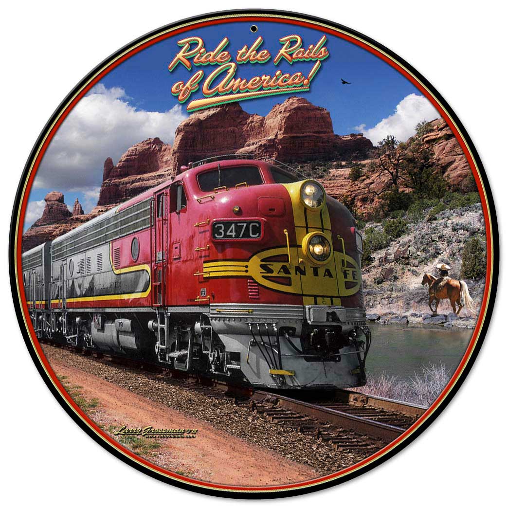 Ride The Rails Of America 14x14