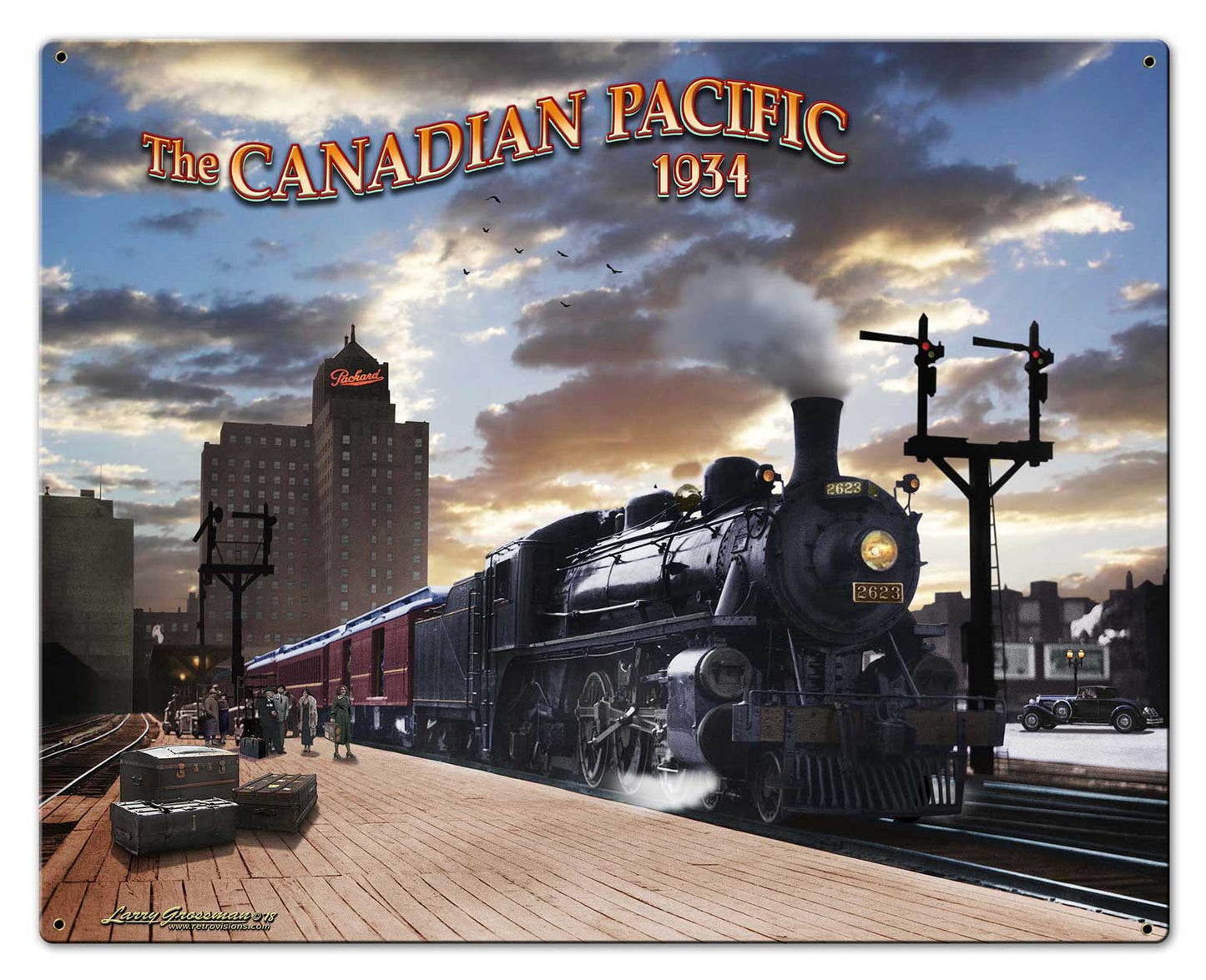 Canadian Pacific Train 30x24