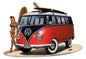 Vw Surfer Girl 30 x 20