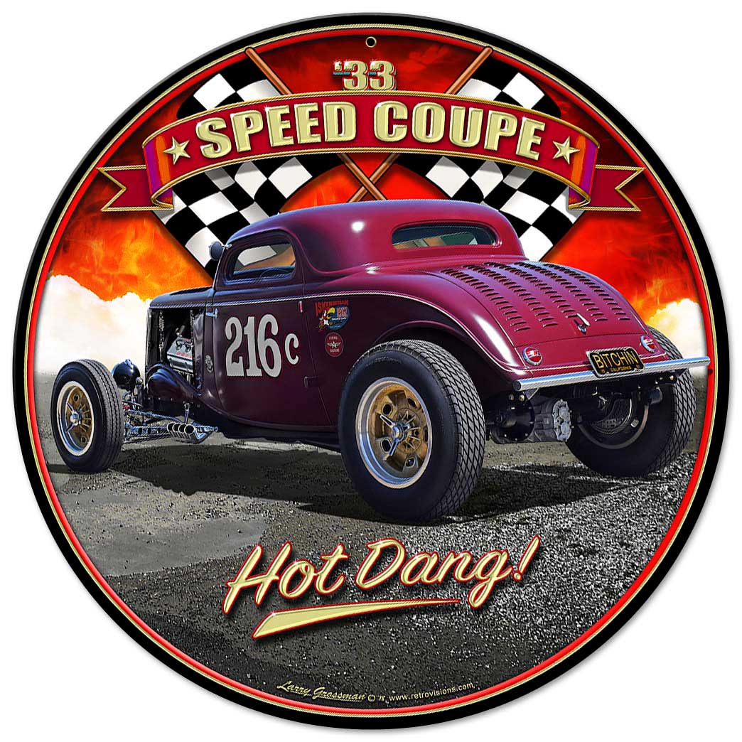 1933 Speed Coupe 14inch Round 14x14