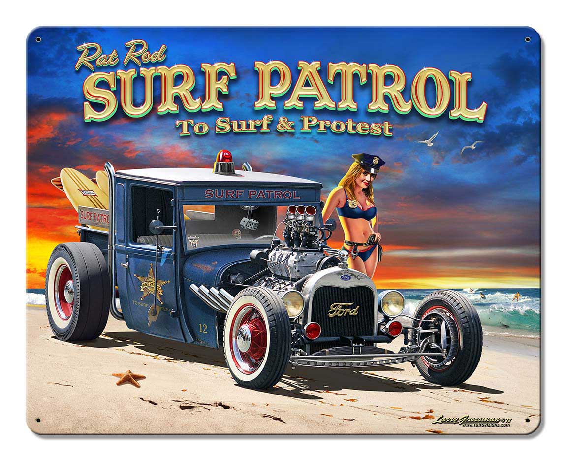 1929 Rat Rod Surf Patrol 15 x 12