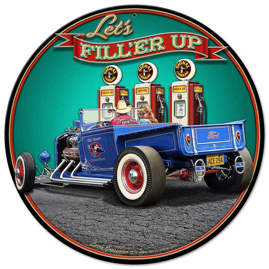 1929 Rod Pickup Fillup 14 x 14