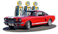 1966 Mustang Gt 350 Fill-Up 18 x 11