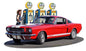 1966 Mustang Gt 350 Fill-Up Wg 18 x 11