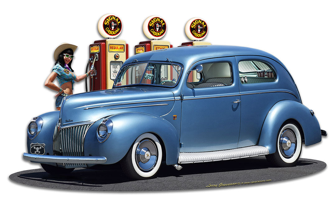 1939 Rod Sedan Fill-Up Wg 18 x 10