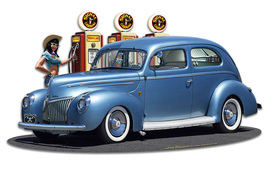 1939 Rod Sedan Fill-Up Wg 18 x 10