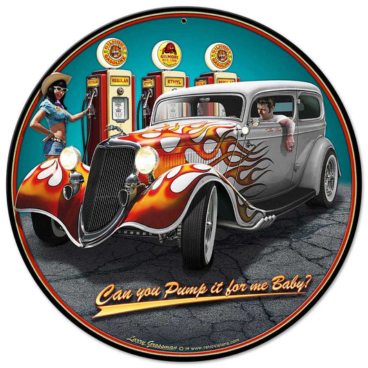 1934 Rod Sedan Fill-Up 14 x 14