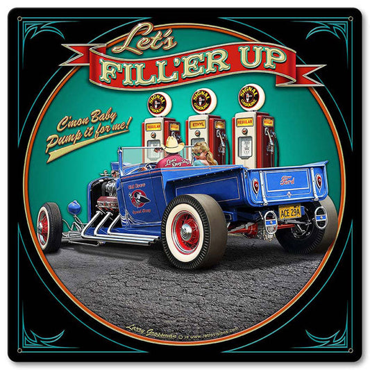 1929 Rod Pick-Up Fill-Up 12 x 12