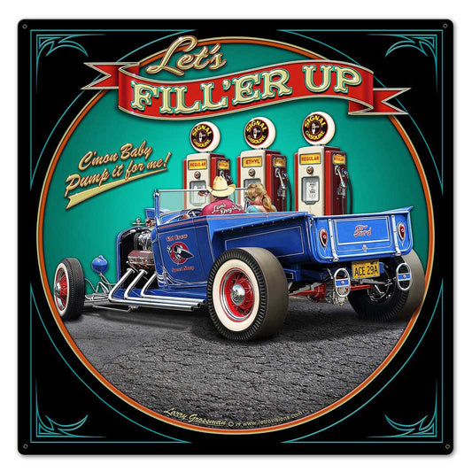 1929 Rod Pick-Up Fill-Up 24 X 24